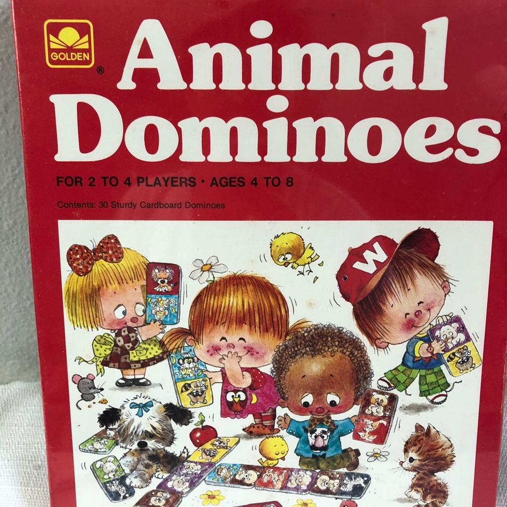 Vintage‎ Golden Animal Dominoes
